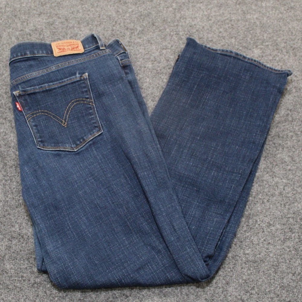 Levi's Classic Boot Jeans Dark Wash Women's Size‎ 16 Medium Rise